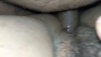 Chubby Wife'S Hairy Pussy Gets Fucked In Open Legs Position
